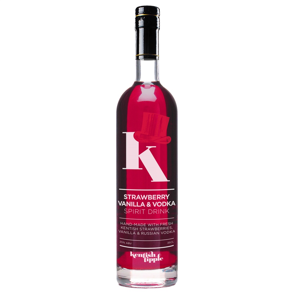 Single 350ml Bottle Of Strawberry And Vanilla Vodka
